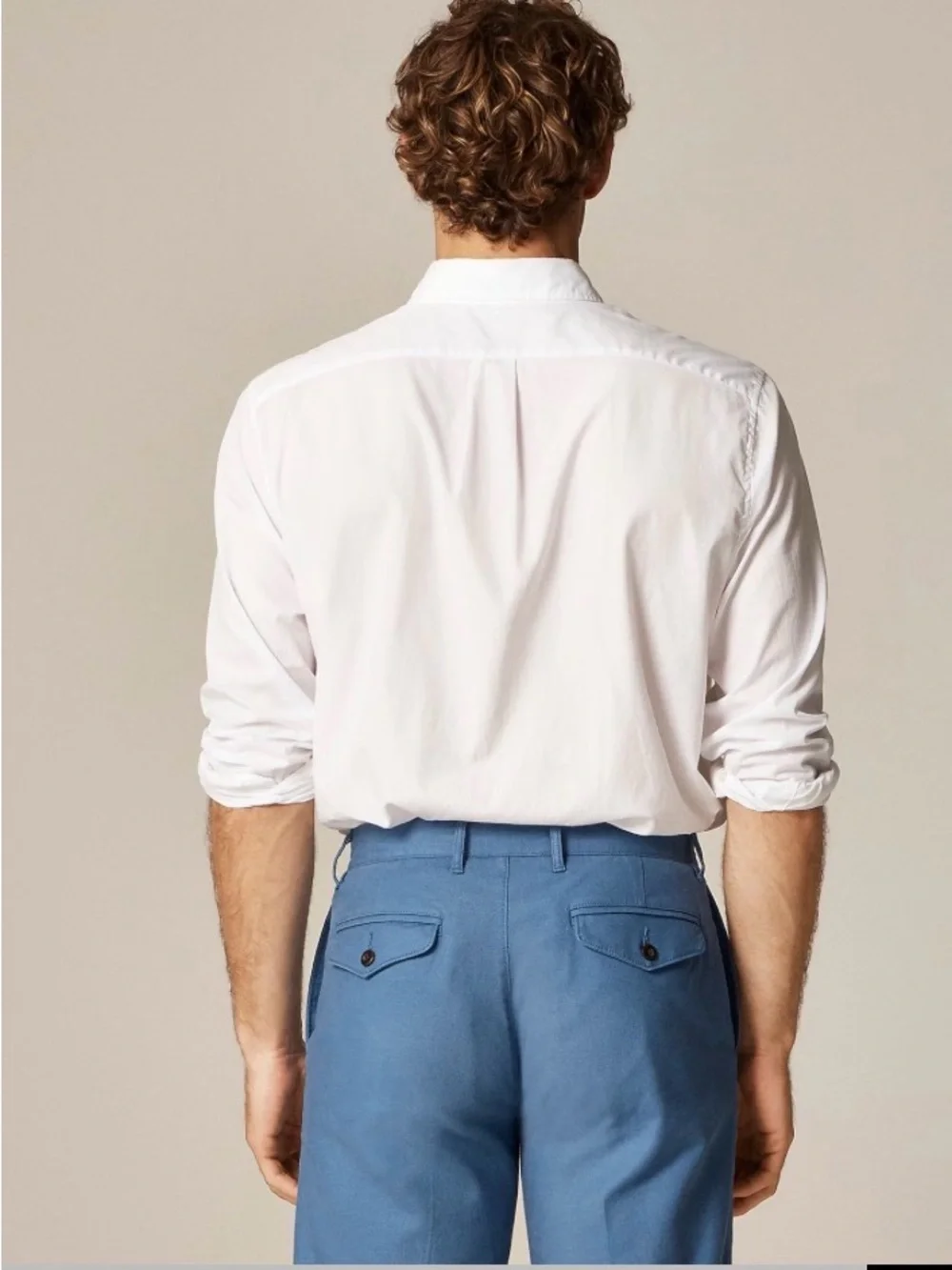 J Crew White Secret Shirting Wash Slim  Untucked Poplin Shirt BJ744 NWOT S #2621